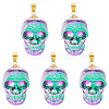 5Pcs Electroplate K9 Glass Pendants EGLA-BC0001-004A-1