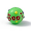 Opaque Painted Glass Beads GLAA-B001-01E-1