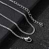 1.2MM 304 Stainless Steel Wheat Chain Necklaces for Men STAS-V011-03A-P-1