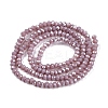 Electroplate Glass Beads Strands EGLA-A044-P1mm-A13-3
