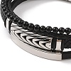 Braided Microfiber Leather Multi-strand Bracelets BJEW-B096-06E-3