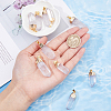 8Pcs Natural Quartz Crystal Double Terminal Pointed Pendants G-BC0001-53G-4