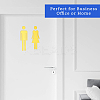 Acrylic TOILET Sign Stickers DIY-WH0569-66A-03-6