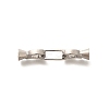 Rack Plating Brass Fold Over Clasps KK-H508-05P-1