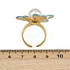 304 Stainless Steel Open Cuff Rings for Women RJEW-A081-04G-3