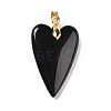 Natural Obsidian Pendants G-E570-01G-10-2