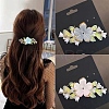 120Pcs 6 Colors Transparent Acrylic Bead Caps TACR-YW0002-44-6