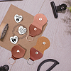 Heart Double-Sided Engraved Stainless Steel Commemorative Decision Maker Coin Set AJEW-GL0002-02E-4