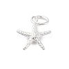 925 Sterling Silver Starfish Charms STER-S010-02A-S-1
