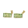 Brass Enamel Pendants KK-I358-008G-1