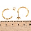 316 Stainless Steel C-Shaped Stud Earrings EJEW-D339-03G-5