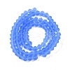 Imitate Austrian Crystal Frosted Glass Beads Strands LS-GLAA-F029-TM4mm-B07-2