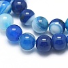 Natural Striped Agate/Banded Agate Beads Strands G-I254-03C-05-3