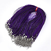 Waxed Cord and Organza Ribbon Necklace Making LS-X-NCOR-T002-193-1
