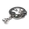 Ion Plating(IP) 304 Stainless Steel Pendants STAS-D067-15AS-3