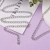 Non-Tarnish 3.28 Feet 304 Stainless Steel Curb Chains X-CHS-Q001-22-2