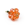Halloween Theme Glass Seed Beads Pendants PALLOY-MZ00775-01-4
