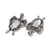 Natural Quartz Crystal Faceted Big Pendants G-L524-04AS-10-3