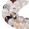 Natural Dendritic Agate Beads Strands G-D845-04-8mm-3