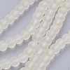 Baking Paint Transparent Glass Bead Strands GLAA-S031-6mm-23-1