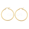 Ion Plating(IP) 304 Stainless Steel Hoop Earrings EJEW-N0016-11G-F-3