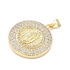 Brass Micro Pave Cubic Zirconia Pendants KK-H539-17A-3