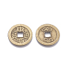 Tibetan Style Alloy Chinese Coin Pendants LS-PALLOY-WH0060-01B-NF-2