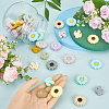 40Pcs 20 Styles Food Grade Eco-Friendly Focal Silicone Beads SIL-SC0002-15-3