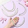 4Pcs 4 Styles Zinc Alloy and ABS Pearl Chains FIND-CJ0004-48-4