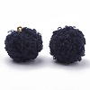 Handmade Cloth Fabric Covered Pendants WOVE-N006-16B-2