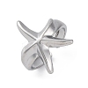 Stafish 304 Stainless Steel Open Cuff Rings for Women RJEW-F174-01P-2