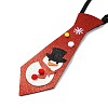 Chistmas Theme Non-woven Fabrics Necktie LS-AJEW-L092-A02-3