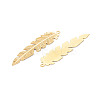 Rack Plating 304 Stainless Steel Filigree Pendants STAS-T057-36G-3