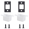 2 Sets 201 Stainless Steel Door Reinforcement Plate with Screws AJEW-LP0001-31EB-1