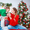 BENECREAT 7 Styles Merry Christmas Plastic Pendants Decoration Set HJEW-BC0001-45-6