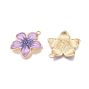 Rack Plating Alloy Enamel Pendants X-ENAM-N056-365KCG-03-2