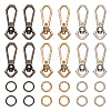 15Pcs 6 Colors Alloy Swivel Snap Hook Clasps FIND-TA0003-78-2