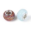 Large Hole Resin Rhinestone European Beads OPDL-T003-01B-2