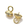 Brass Micro Pave Cubic Zirconia Cup Pearl Peg Bails Pin Pendants KK-S397-05A-2