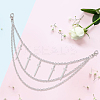 Alloy Multilayer Chain Belts for Pants AJEW-WH20018-133-7