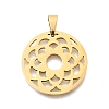 201 Stainless Steel Pendants STAS-R166-06G-1