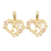 Real 18K Gold Plated Brass  Pendants KK-J042-43G-N-1