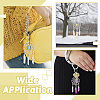 8Pcs 4 Colors Alloy Woven Net/Web with Gemstone Pendants Decorations HJEW-TA0001-30-8