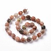 Natural Plum Blossom Jasper Beads Strands G-G990-F16-3