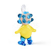 Handmade Lampwork Clown Figurine Pendants LAMP-T025-09D-2