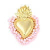 Brass Measle Pendants KK-S390-01G-05-1