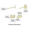 20Pcs 304 Stainless Steel Stud Earring Findings STAS-YW0001-42D-4