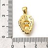 Rack Plating Brass Micro Pave Cubic Zirconia Enamel Pendants KK-L226-033G-02-3