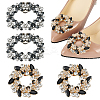 4Pcs 2 Styles Flower Brass Rhinestone Shoe Decorations AJEW-GA0006-94A-1