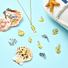 15Pcs 15 Styles Ocean Theme Alloy Pendants FIND-YW0005-11-5